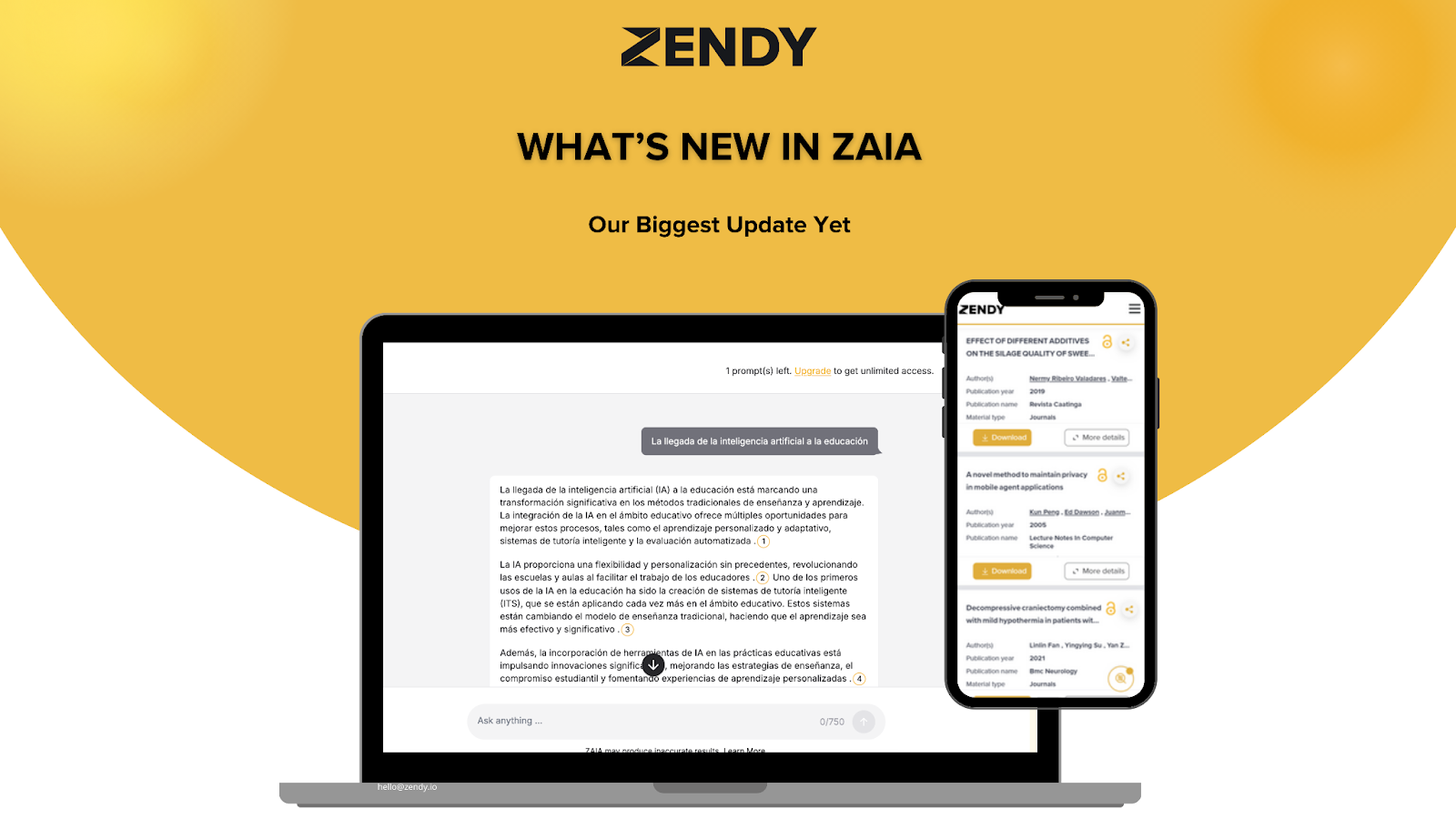 zaia updates